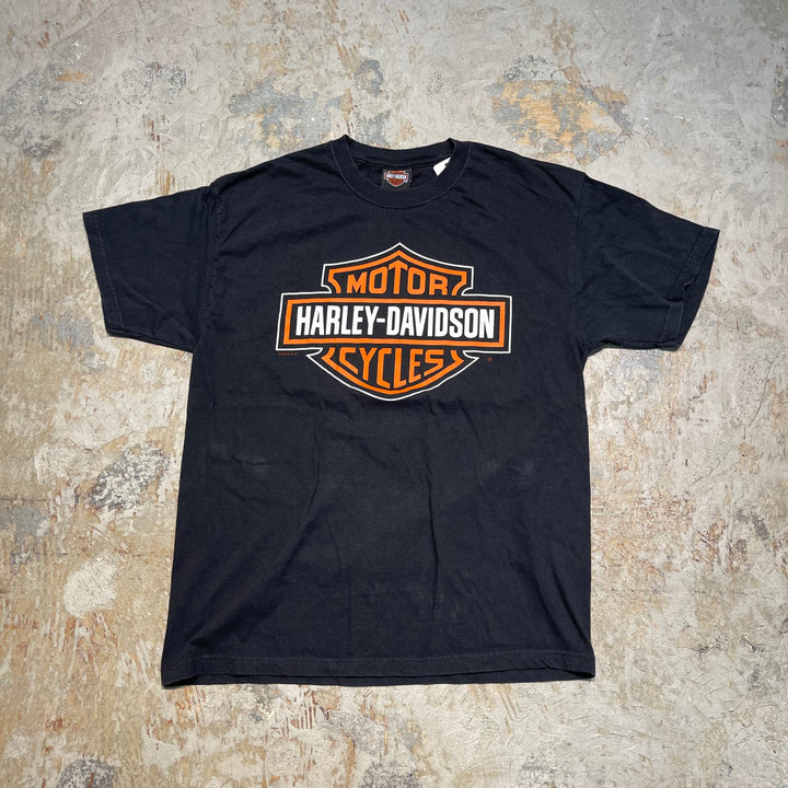 古着 USA製 Harley-Davidson/ハーレー ダビッドソン / ノース･カロライナ州ニューバーン ストア / プリントTシャツ / サイズL