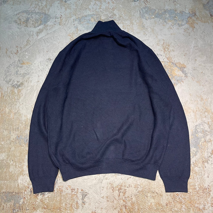 #3348 古着 Polo Ralph Lauren/ポロラルフローレン / Half Zip Pima Cotton Knit Sweater/ハーフジップ ピマコットンニット セーター / サイズXL