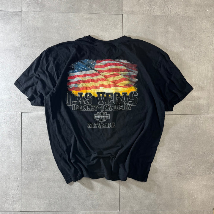 古着 USA製 Harley-Davidson ハーレーダビッドソン プリントTシャツ サイズ2XL