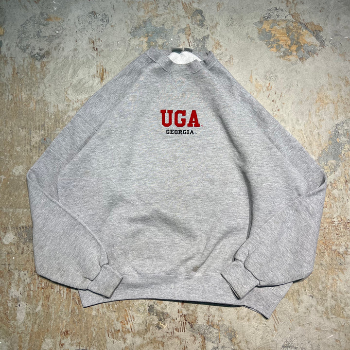 #2026 古着 M.J.SOFFE/Crewneck Sweatshirts/クルーネックスウェット/カレッジロゴ/MADE IN USA/サイズL