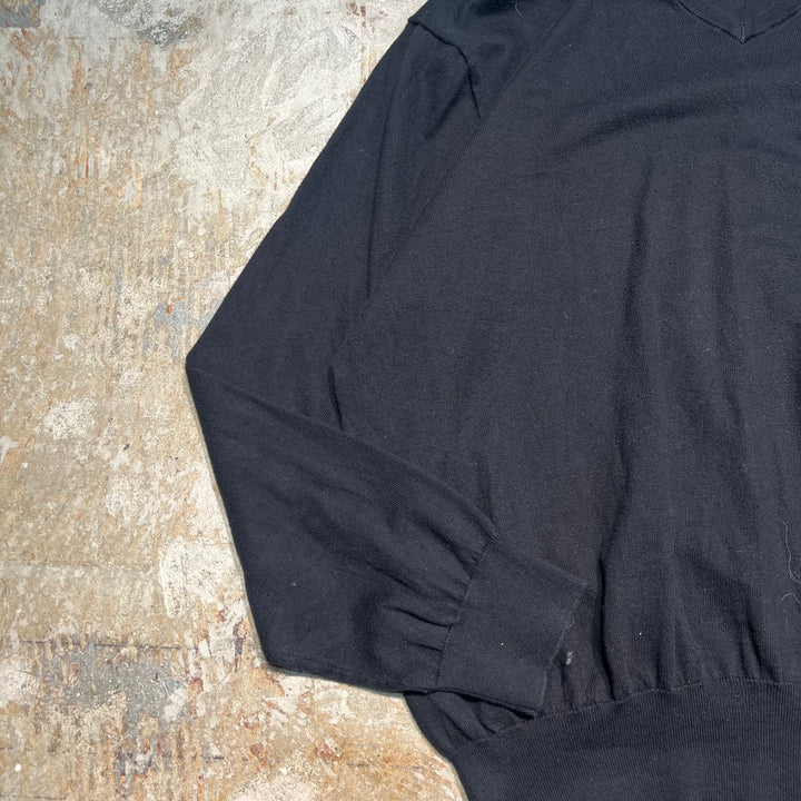 #3711 古着 POLO by Ralph Lauren/ラルフローレン / PIMA Cotton knit V Neck Sweatrer Shirts/ピマコットLンニットＶネックセーター/サイズXX