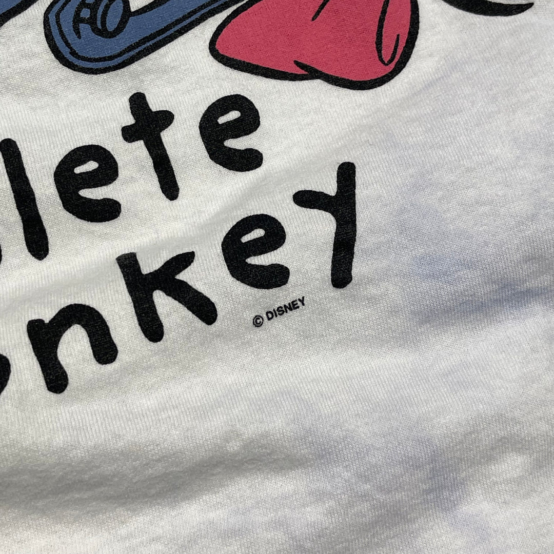 古着 イーヨー/ディズニー/完全なロバ/ヴィンテージ シングルステッチ プリントTシャツ/サイズL-XL相当