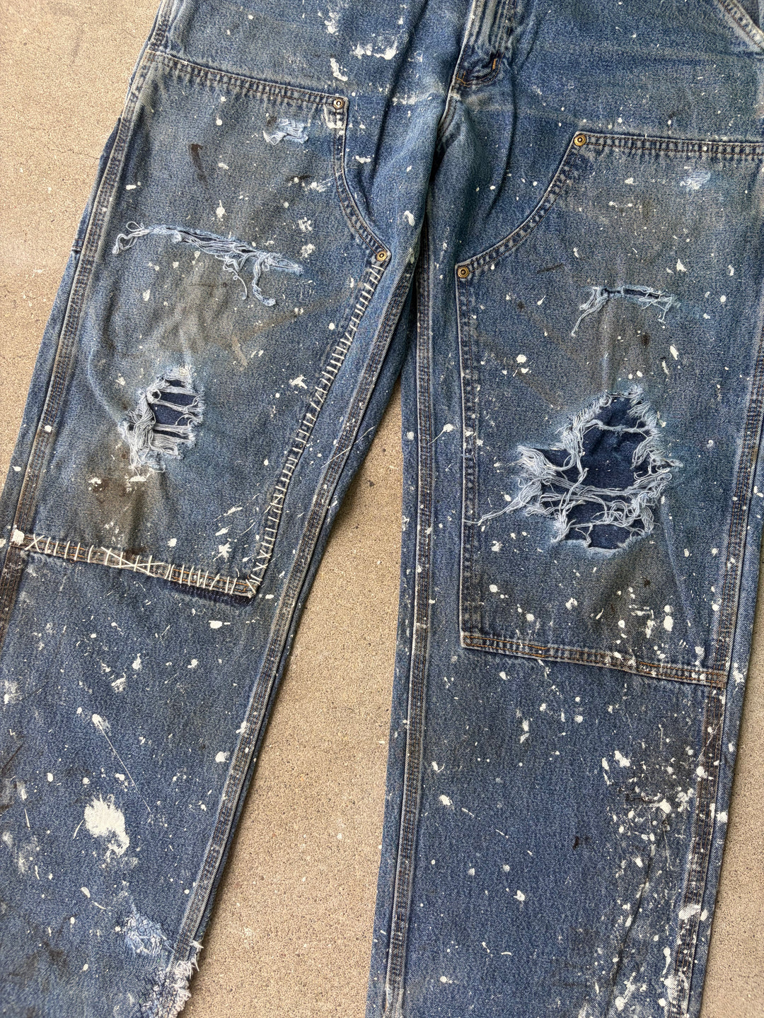 Carhartt Distressed Double Knee Denim Pants W34 L32
