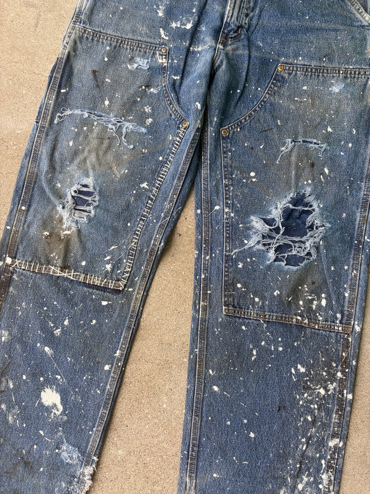 Carhartt Distressed Double Knee Denim Pants W34 L32