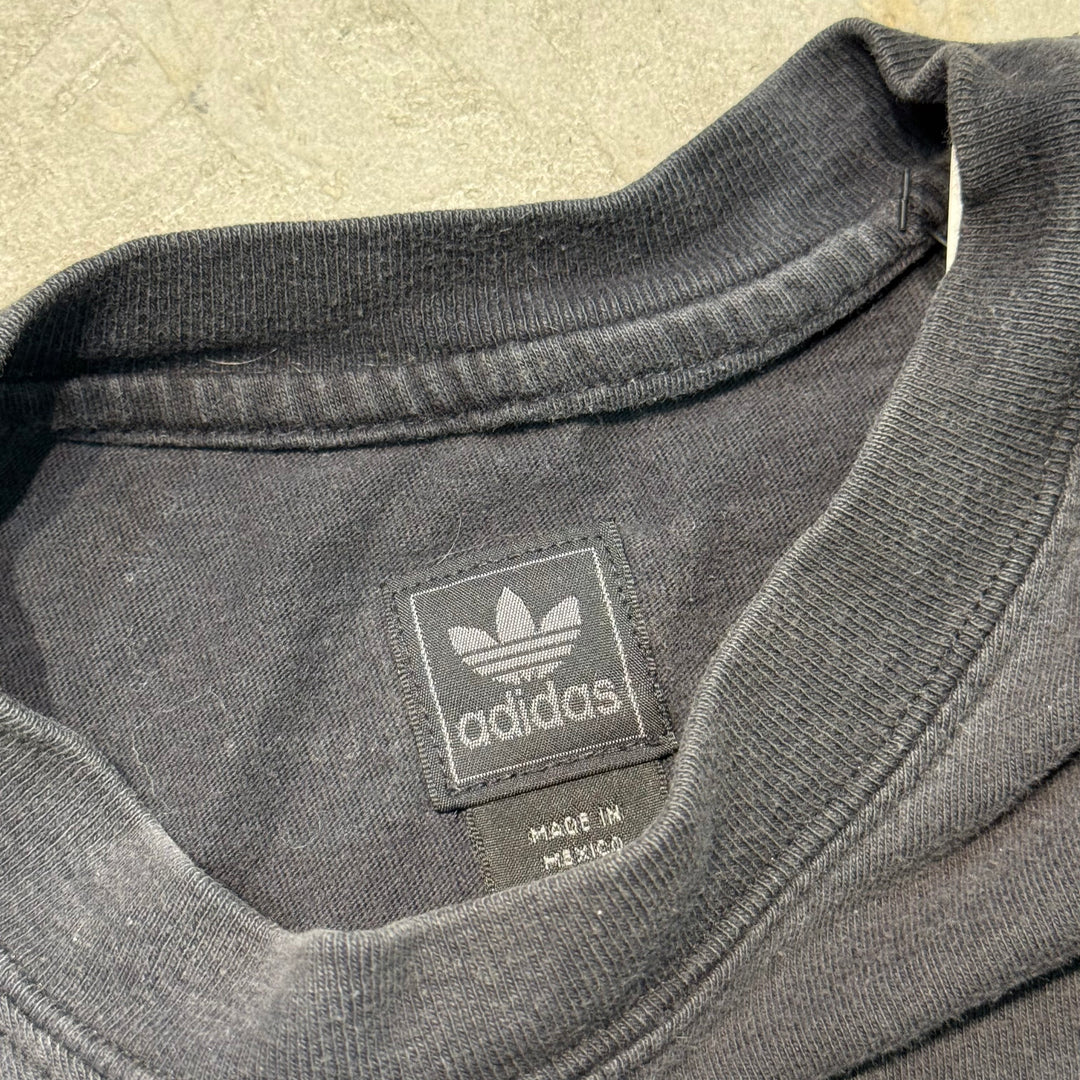 古着 adidas/アディダス/スーパースター/スカル/プリントTシャツ/サイズM相当