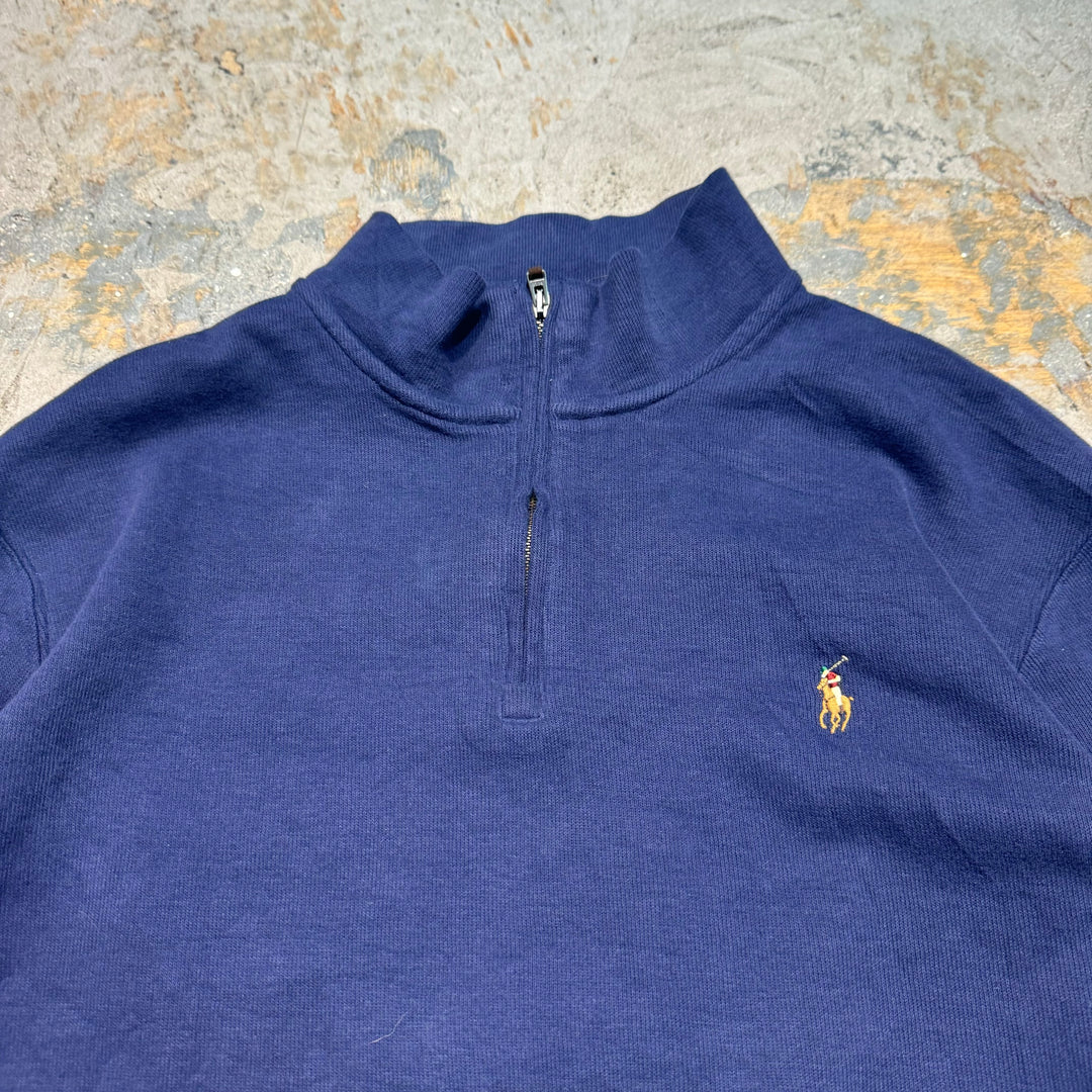 古着 POLO by Ralph Lauren/ ポロ バイ ラルフローレン/ ハーフジップニットセーター/ サイズXL