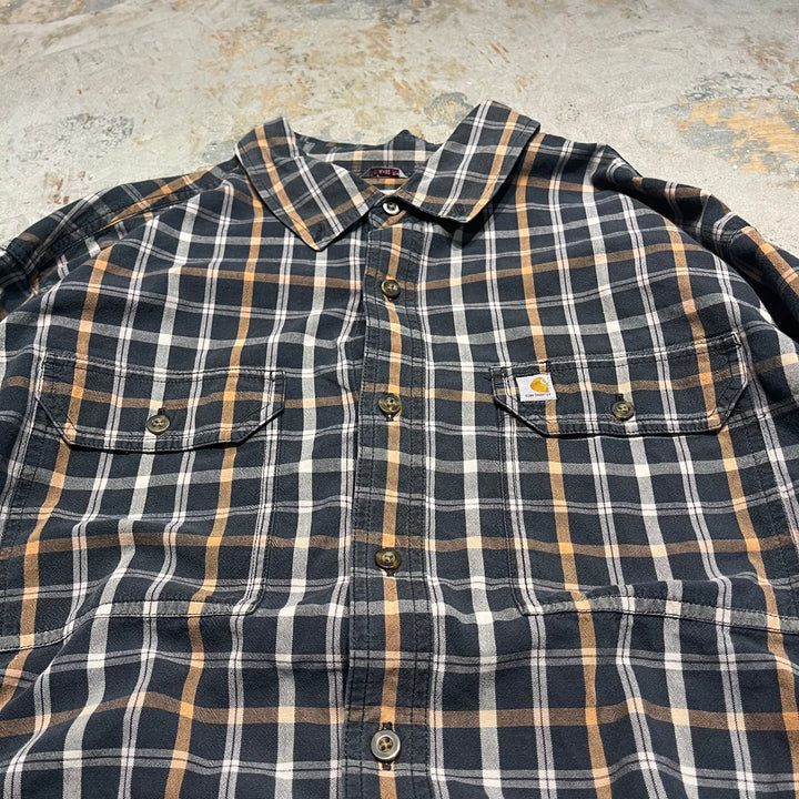 #4312 Carhartt/カーハート L/S Work Shirts/ワークシャツ/チェック柄/RELAXED FIT/サイズ2XL
