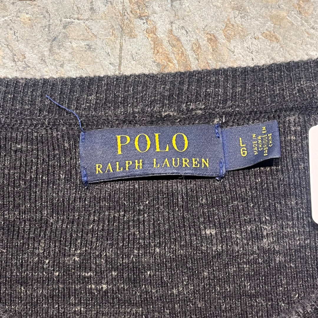 古着 POLO by Ralph Lauren/ ポロラルフローレン/  クルーネックニットセーター/ サイズL