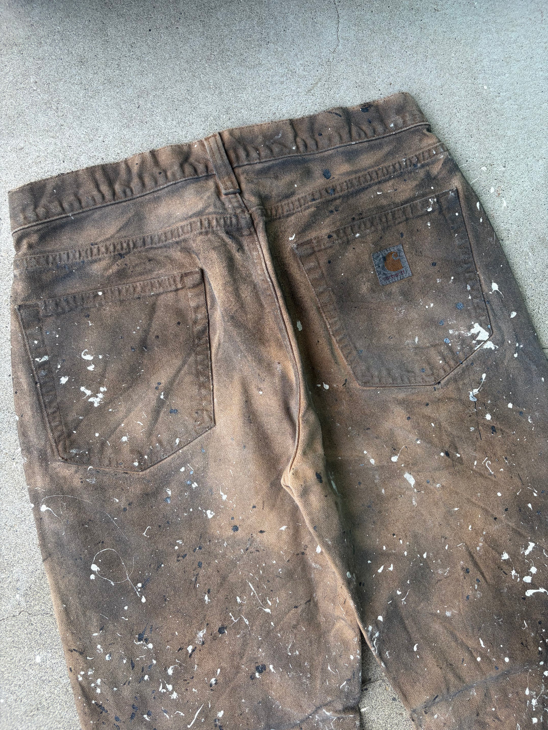 Carhartt Black Faded Duck Painter Pants W30 L30
