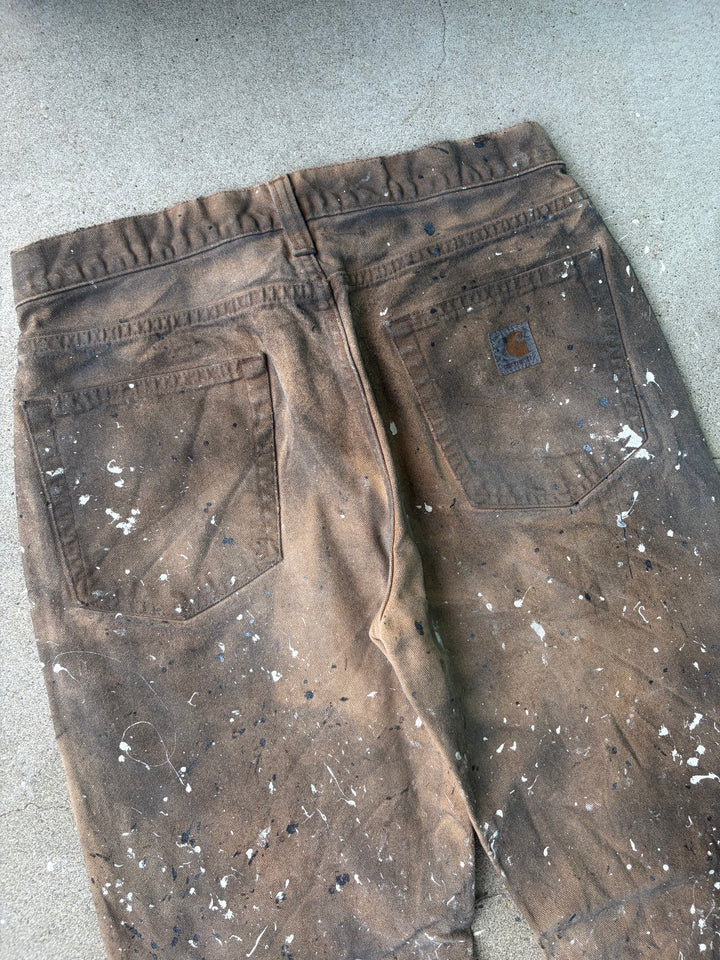 Carhartt Black Faded Duck Painter Pants W30 L30