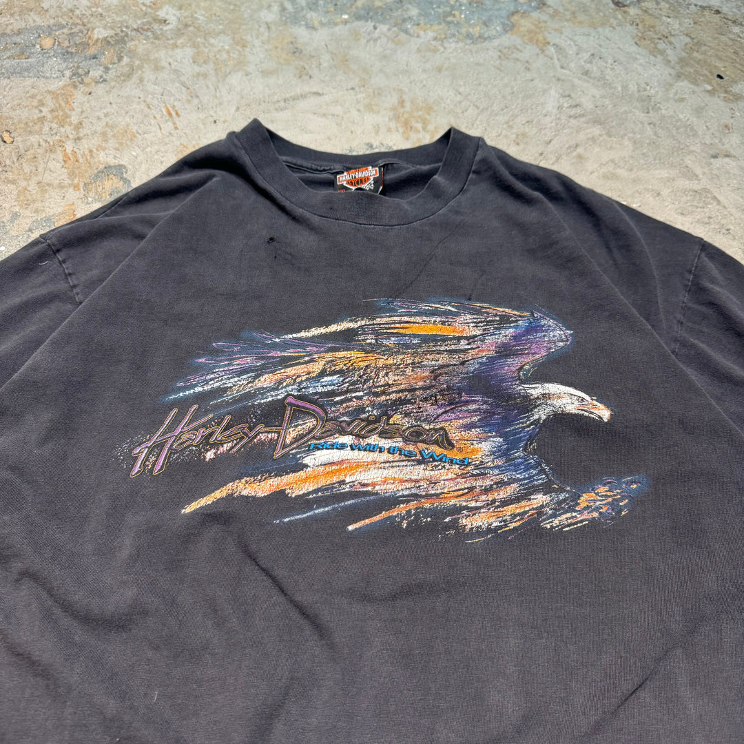 古着 USA製 Harley-Davidson/ハーレーダビッドソン/ プリントTシャツ/ サイズXXL