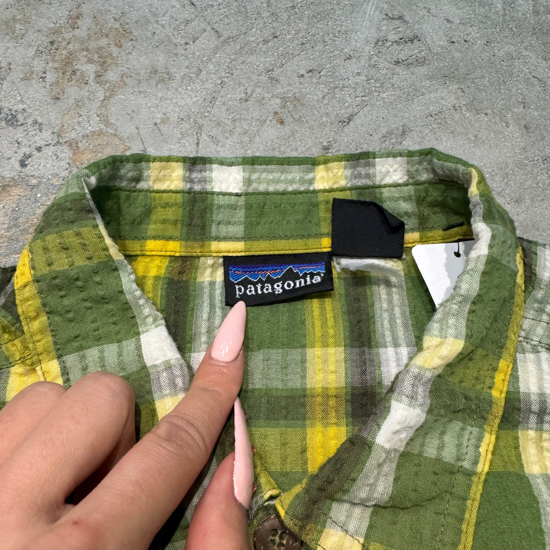 古着 Patagonia/ パタゴニア/ シアサッカー半袖シャツ/ サイズM