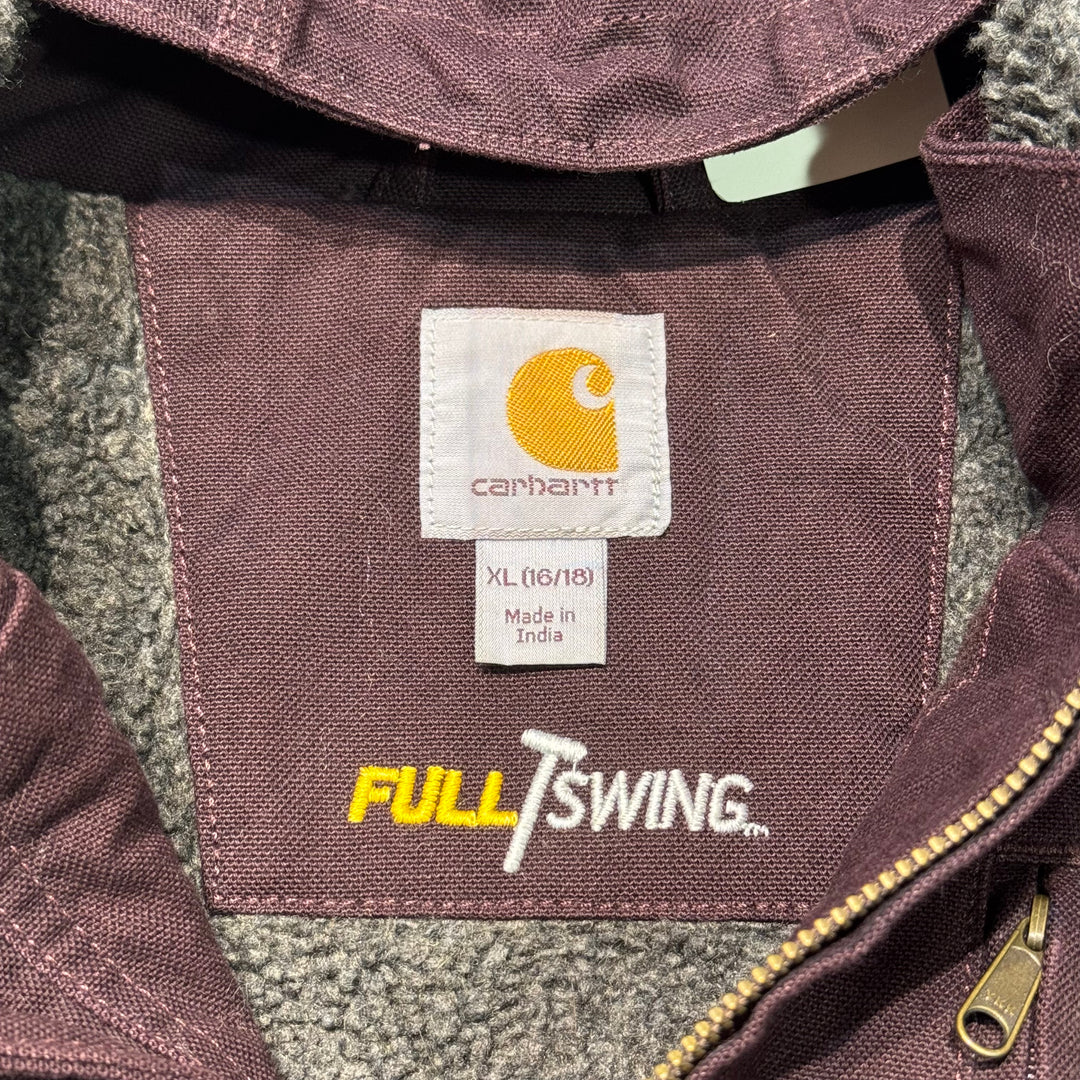 古着 carhartt/ カーハート/ フルスイング シェルパジャケット/ ダック地/ 裏地ボア/ Women’s/ サイズXL