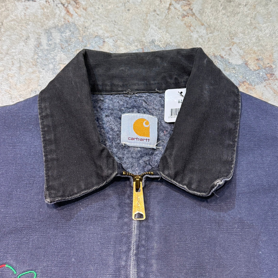 古着 carhartt/ カーハート/ デトロイトジャケット/ ダック地/ 裏地ブランケット/ 企業ロゴ/  サイズL相当