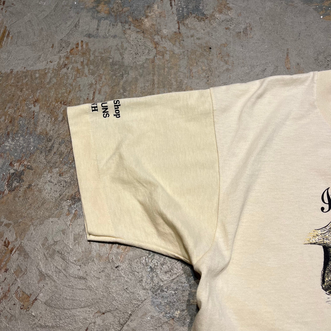古着 USA製 90's スクリーンスターズ/アライグマ/ハングアップしています/ヴィンテージ シングルステッチ プリントTシャツ / サイズL