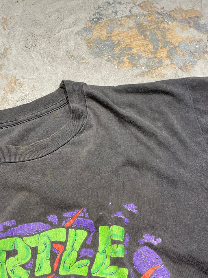 #MA159 古着 90's ミュータント・タートルズ / アメリカ･テレビアニメ / ヴィンテージ シングルステッチ プリントTシャツ/サイズXL相当