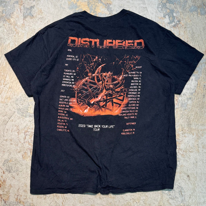 古着 DISTURBED/ ディスターブド/ アーティストTシャツ/サイズXL