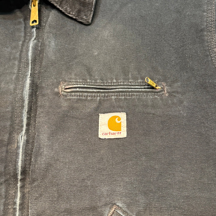 古着 USA製 carhartt/ カーハート/ デトロイトジャケット/ ダック地/ 襟コーデュロイ/ 裏地ブランケット/ サイズXL