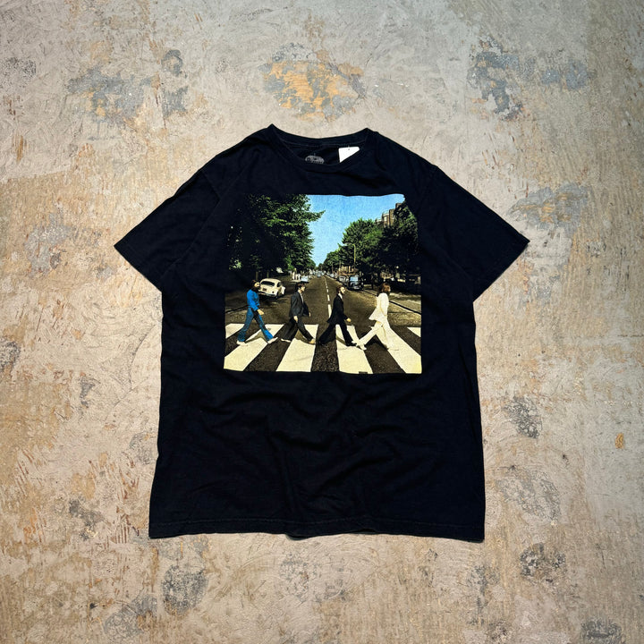 古着 BEATLES/ビートルズ/Abbey Road/アビーロード/アーティストプリントTシャツ/サイズXL