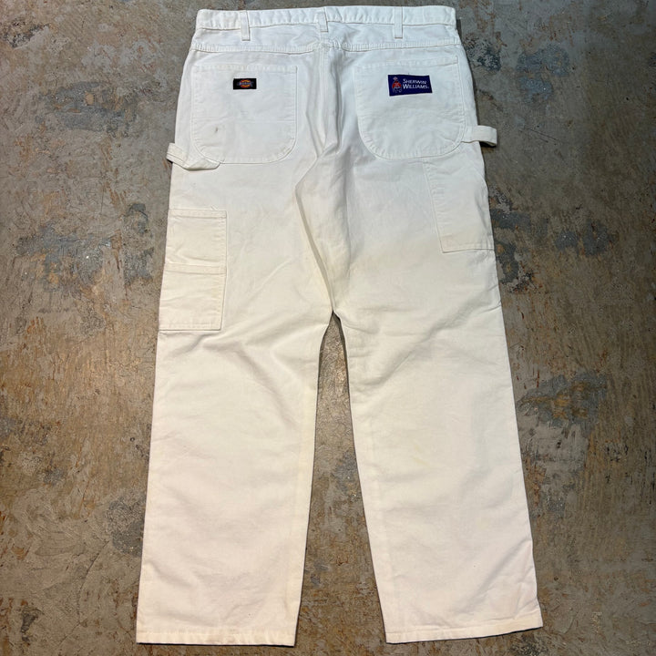 古着 Dickies×SHERWIN WILLIAMS/ディッキーズ× シャーウィン・ウィリアムズ/ ペインターパンツ / 企業ロゴ/ 実寸サイズ37×29