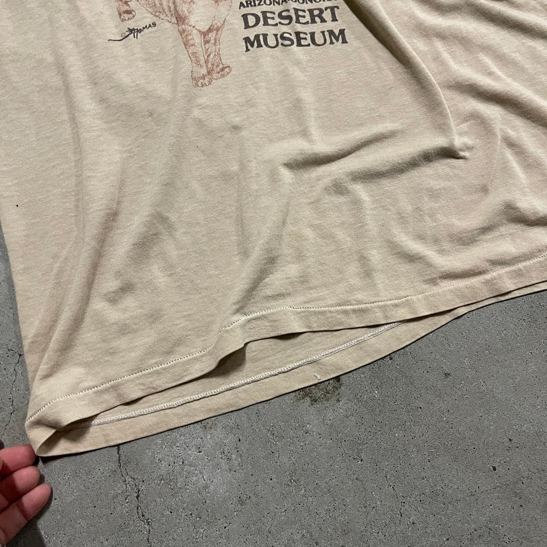 古着 USAVINTAGE アリゾナ･ソノラ 砂漠博物館 シングルステッチ Tシャツ サイズL
