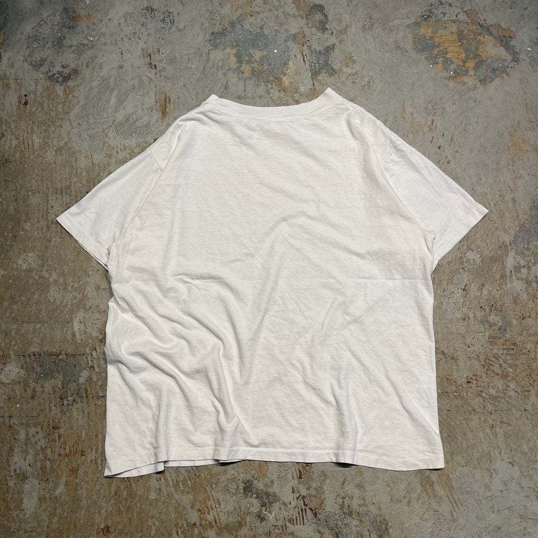 #4780 古着 80's DROOPY ドルーピー/カートゥーンアニメ トムとジェリー/ヴィンテージ シングルステッチ Tシャツ/サイズL