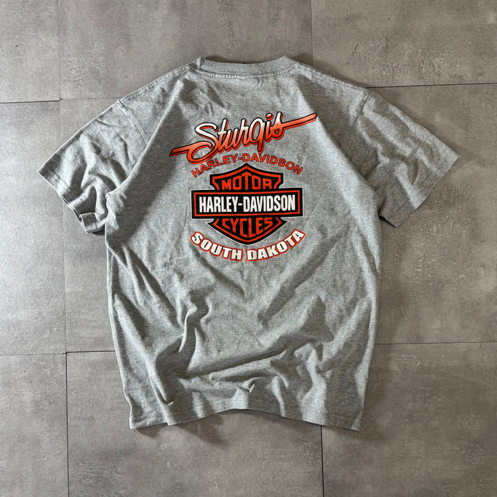 古着 USA製 Harley-Davidson ハーレーダビッドソン プリントTシャツ サイズL