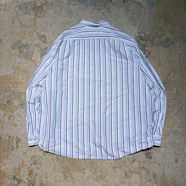 #4390 古着 Ralph Lauren/ラルフローレン/Long Sleeve Shirt/長袖シャツ/Stripe/ストライプ/WESTERTON/サイズXXL