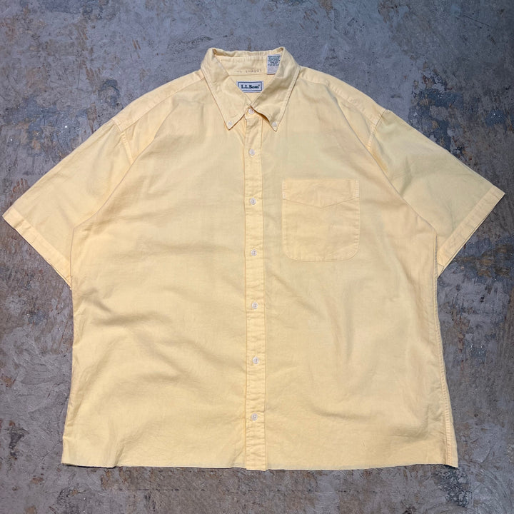 古着 70's~80's L.L.Bean/ エルエルビーン/  ボタンダウン半袖シャツ/ サイズL