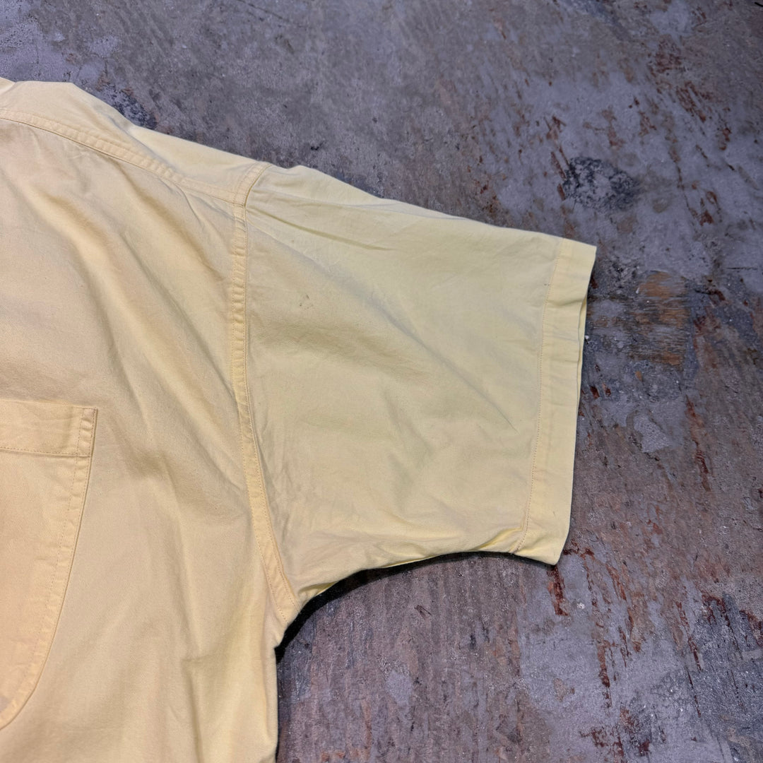 古着 CHAPS RALPH LAUREN/ チャップス ラルフ ローレン/  ボタンダウン半袖シャツ/ 無地/ サイズXL