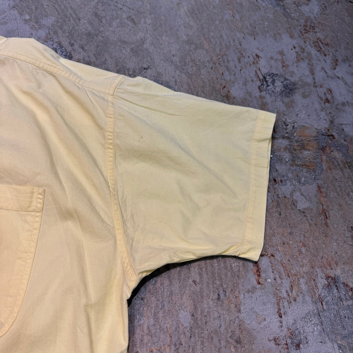 古着 CHAPS RALPH LAUREN/ チャップス ラルフ ローレン/  ボタンダウン半袖シャツ/ 無地/ サイズXL
