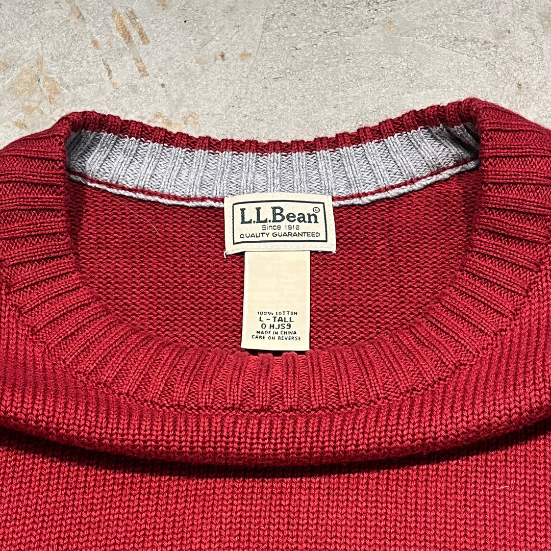 #3371 L.L.Bean/エルエルビーン/Crew neck cotton knit/クルーネックコットンニット/サイズ L