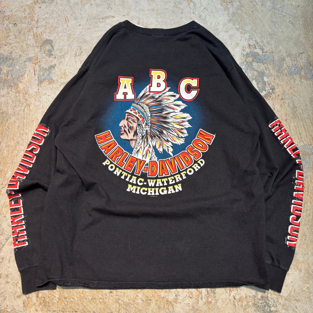 古着 Harley-Davidson/ハーレーダビッドソン/ プリントロングスリーブTシャツ/ サイズXL