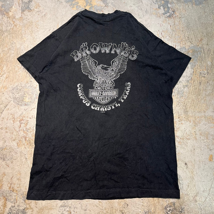 古着 USA製 90's〜 Harley-Davidson/ハーレーダビッドソン/ プリントTシャツ/ サイズL
