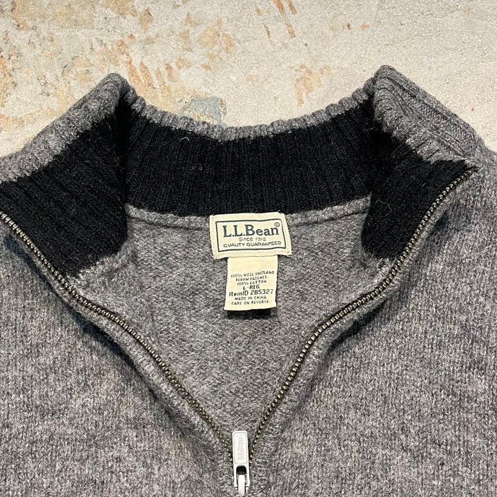 #3384 L.L.Bean/エルエルビーン/Half zip knit/ハーフジップニット/サイズL