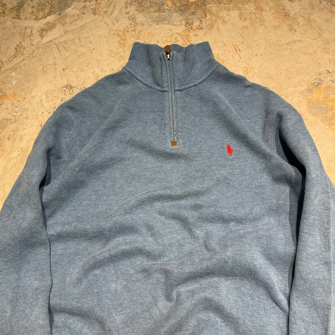 #3862 古着 POLO by Ralph Lauren/ポロバイラルフローレン/Half zip knit/ハーフジップニット/サイズS
