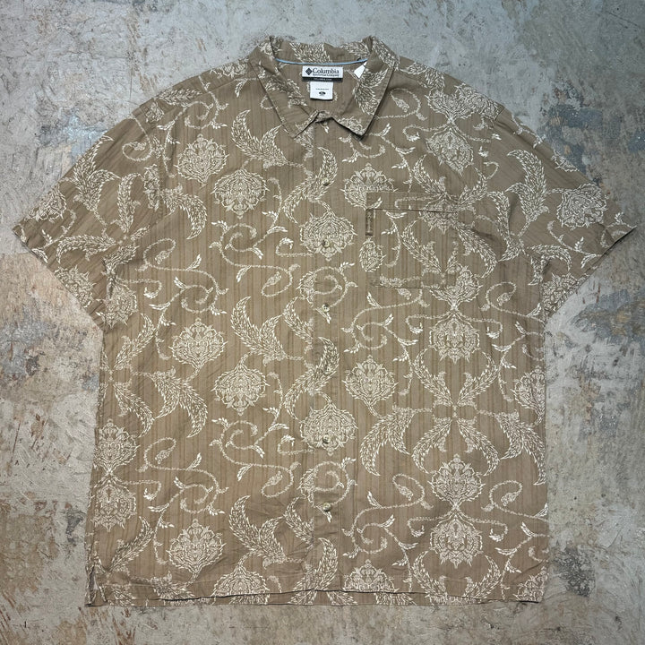 古着 Columbia/ コロンビア/ 半袖シャツ/ 総柄/ サイズXL