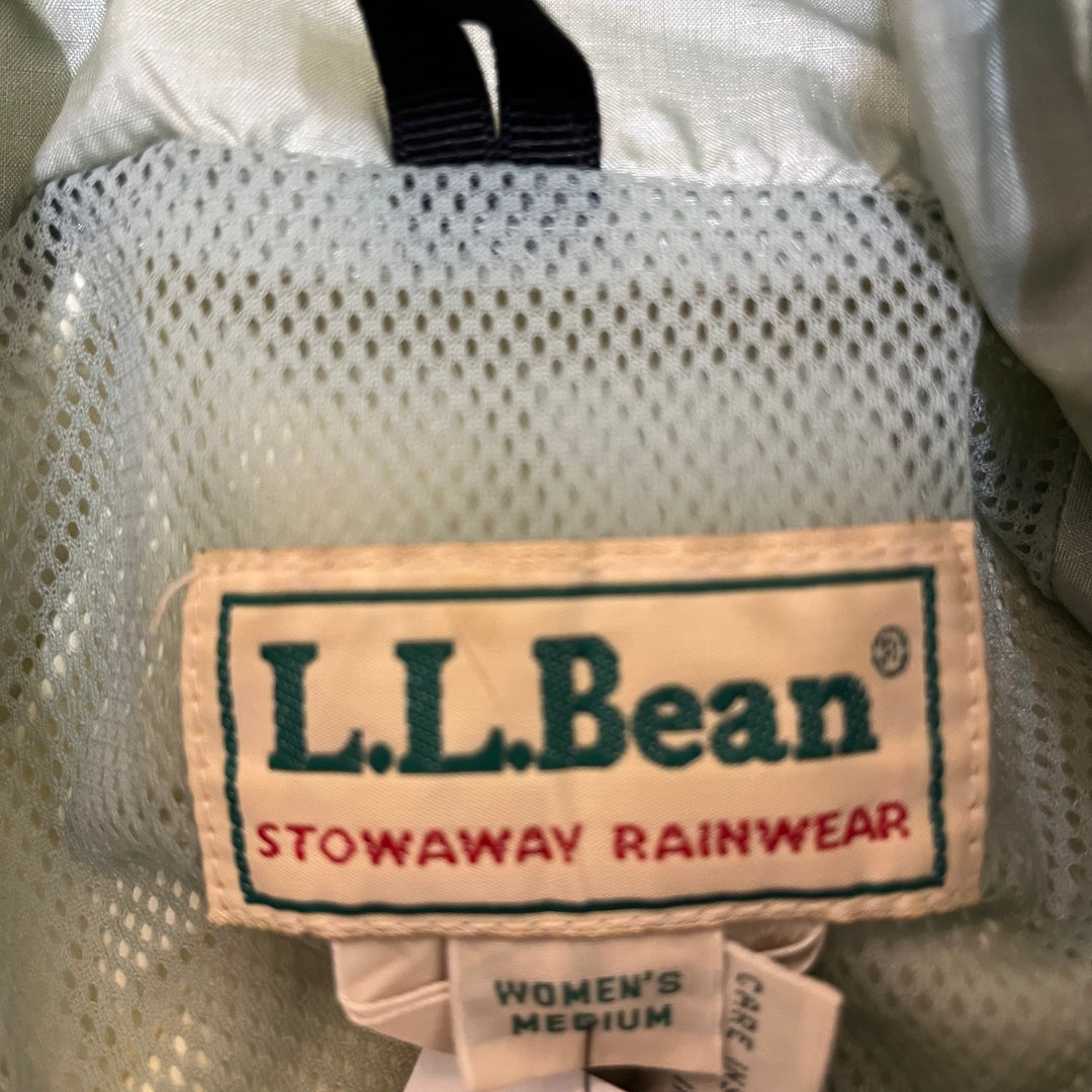 #1802 古着L.L.Bean/エルエルビーン/STOWAWAY RAINWEAR/nylon jacket/ナイロンジャケット/サイズWOMEN'S M