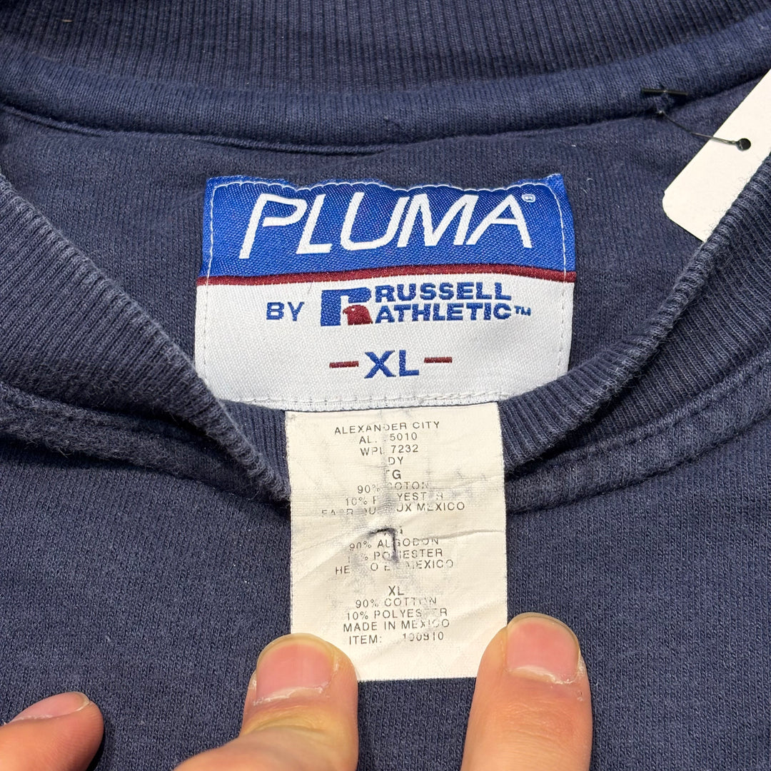 古着 PLUMA by RUSSELL ATHLETIC/ プルーマバイラッセルアスレチック/ ブランククルーネックスウェット/ 無地/ サイズXL
