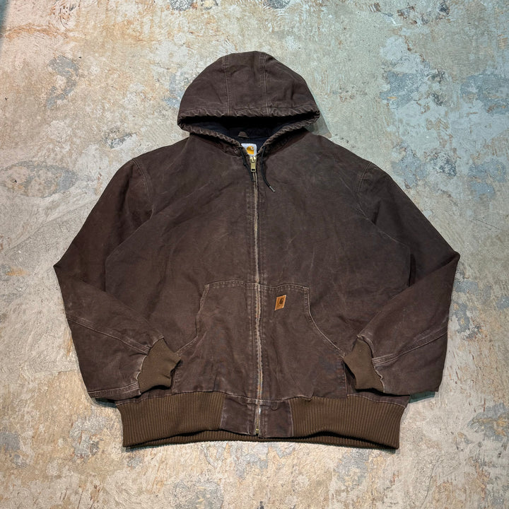 古着 90's/ carhartt/ カーハート/ アクティブジャケット/ ダック地/ 無地/ 中綿/ サイズXL