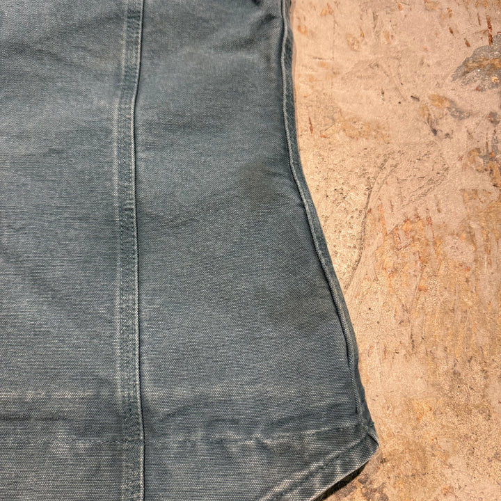 古着 Carhartt for women/ カーハート フォーウーマン/ 企業ロゴ/ ダック地ベスト/ 裏地ボア/ サイズXS