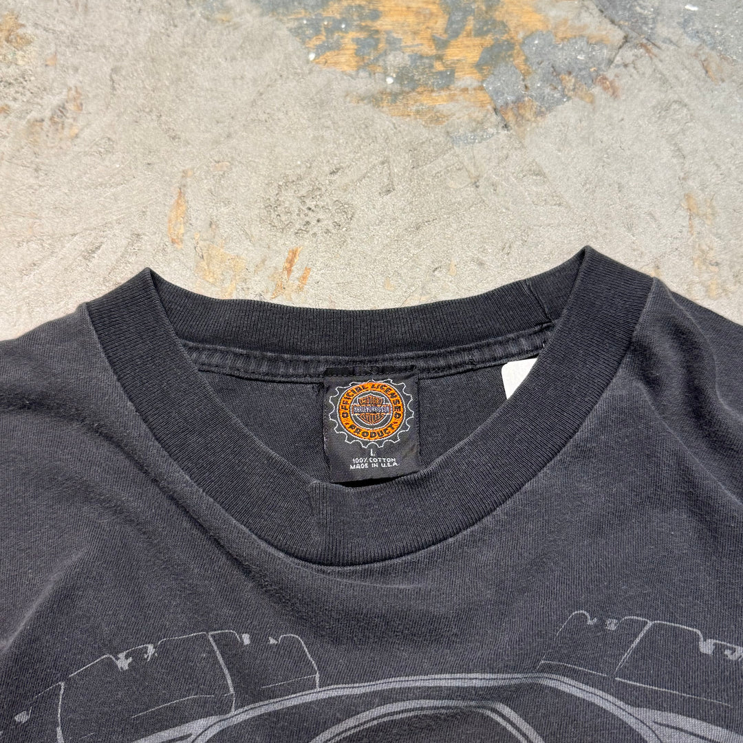 古着 USA製 Harley-Davidson/ ハーレーダビッドソン/ プリントTシャツ/ サイズL