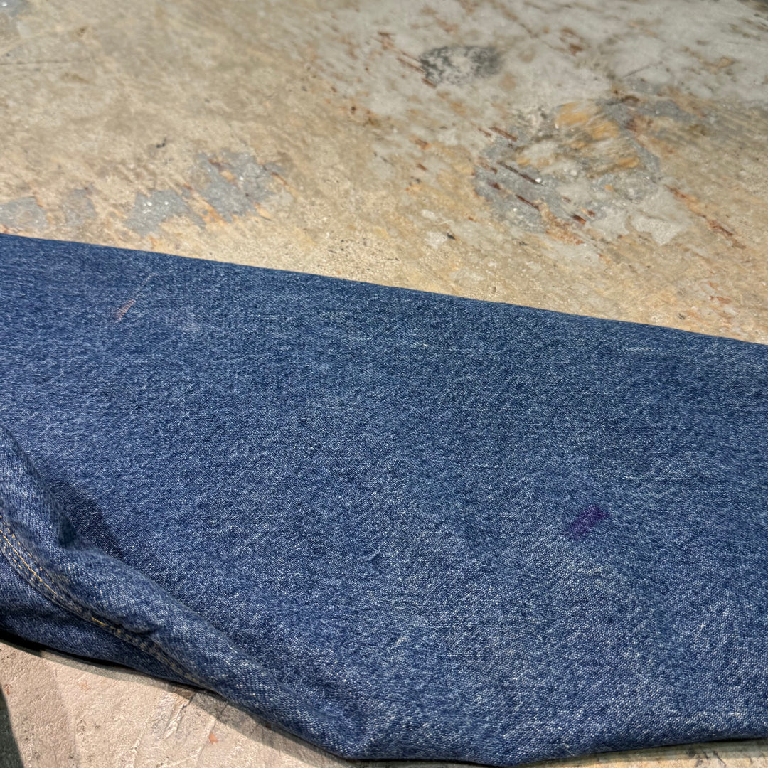 古着 USA製 Carhartt/ カーハート/ ミシガンチョアコート/ デニム地/襟コーデュロイ/裏地ブランケット/ サイズL