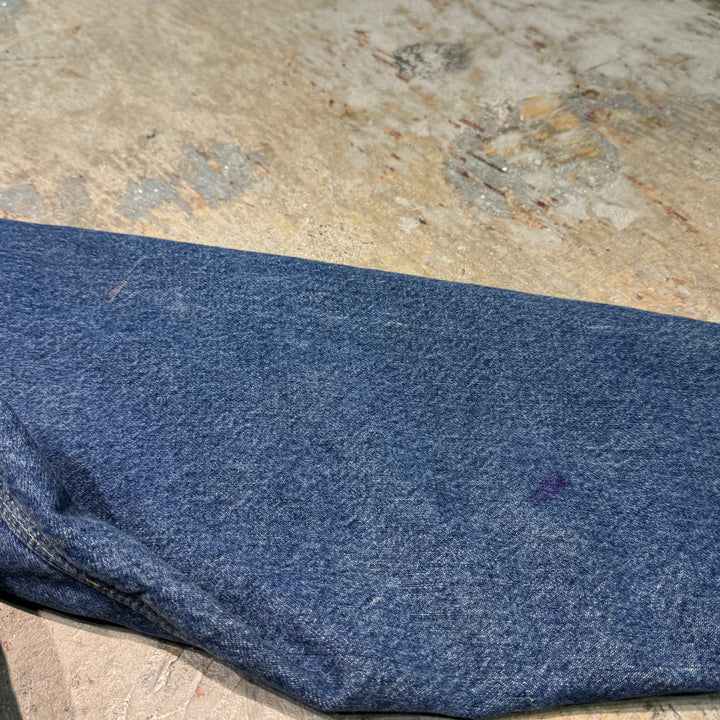 古着 USA製 Carhartt/ カーハート/ ミシガンチョアコート/ デニム地/襟コーデュロイ/裏地ブランケット/ サイズL