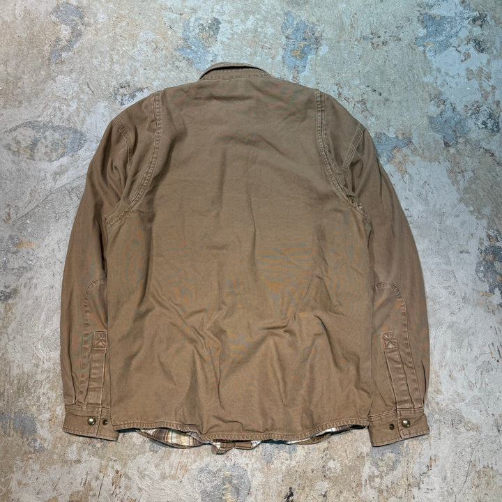 古着 CARHARTT/カーハート/キャンバスシャツジャケット/裏地チェック/サイズL