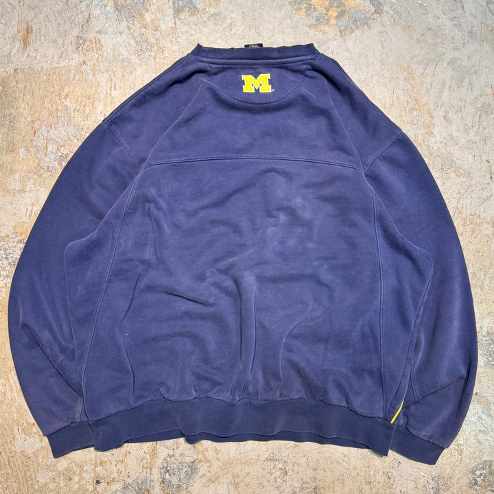 古着 90's~ NIKE/ ナイキ/ クルーネックスウェット/ スウォッシュ/ カレッジロゴ/ MICHIGAN/ サイズXL