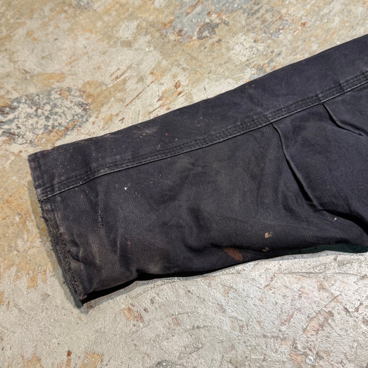 古着 carhartt/ カーハート/ トラディショナルコート/ ダック地/ 企業ロゴ/ 裏地キルティング/ 襟コーデュロイ/ サイズL相当