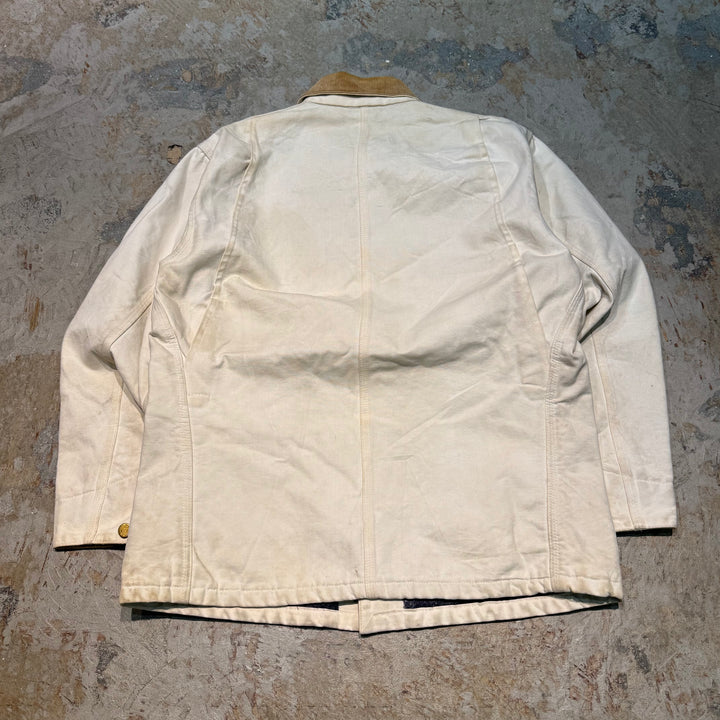 古着 Carhartt/ カーハート/ ミシガンチョアコート/ ダック地/襟コーデュロイ/裏地ブランケット/ 100周年モデル/サイズL相当