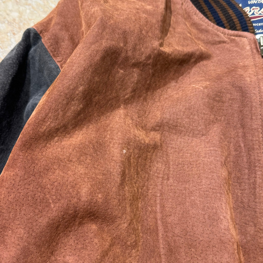 古着 USA VINTAGE/ Suede leather Jacket/ スエードレザージャケット/ ヌバック/ レザー/ サイズL