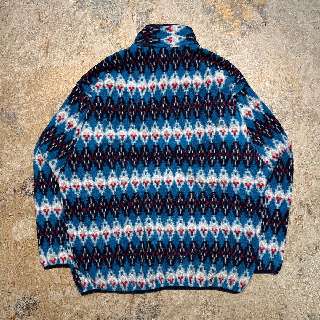古着 Patagonia/ パタゴニア/ シンチラ/ スナップT/ フリースジャケット/ 総柄 / サイズL